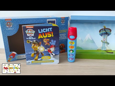 PAW Patrol toys, Pop-up-Buch und Taschenlampe mit 5 Geräusche, Auspacken -  YouTube