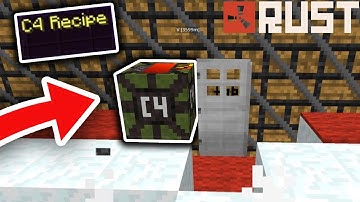 I found a C4 recipe! (MULTIPLE RAIDS & GUN FIGHTS)  | Minecraft Rust #2