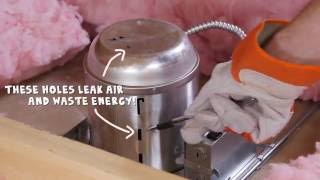 Air Sealing Recessed Lights | DIY Home Improvement Tips | Rule Your Attic! With ENERGY STAR