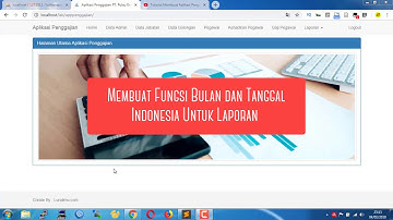 Membuat Fungsi Tanggal Indonesia Pada Laporan Aplikasi Penggajian Menggunakan PHP dan MySQL