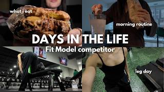 NPC Fit Model Diaries | Glute & Hamstring Workout, Free Meal Day and Travel Reset
