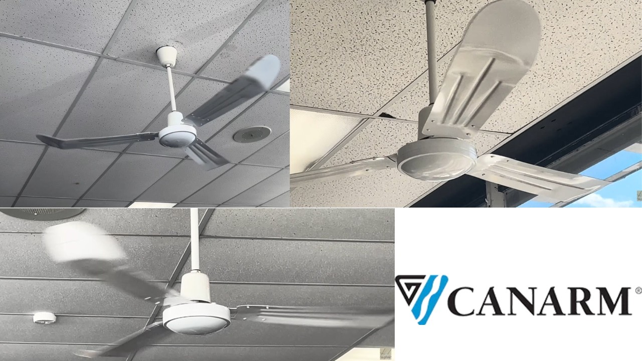 Canarm CP56 industrial ceiling fans at goodwill