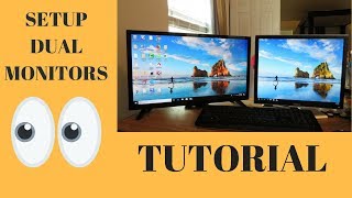 How to setup dual monitors. in this video, i will show you monitors
for work at home environment. or gaming. use an old monitor ...