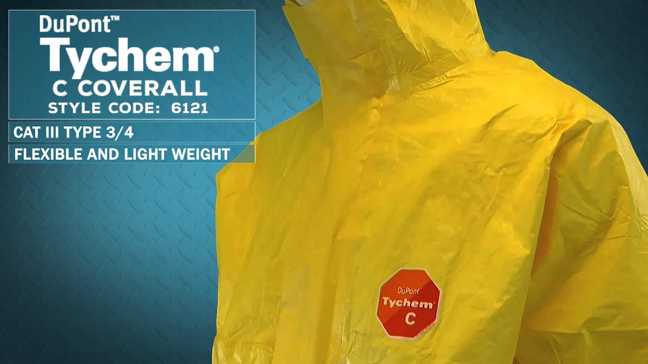 6121 tychem c coverall type 3 4 youtube how to make a cover sheet for a fax