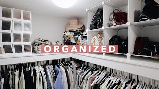 Organizing My Closet For Cheap! | Vlogmas Day 14!