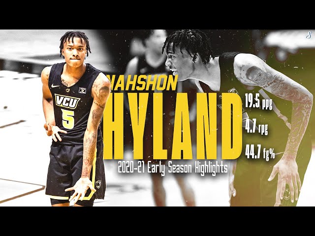 Nah'Shon Bones Hyland Full 2020-21 Sophomore SZN Highlights w/ VCU, A-10  POY