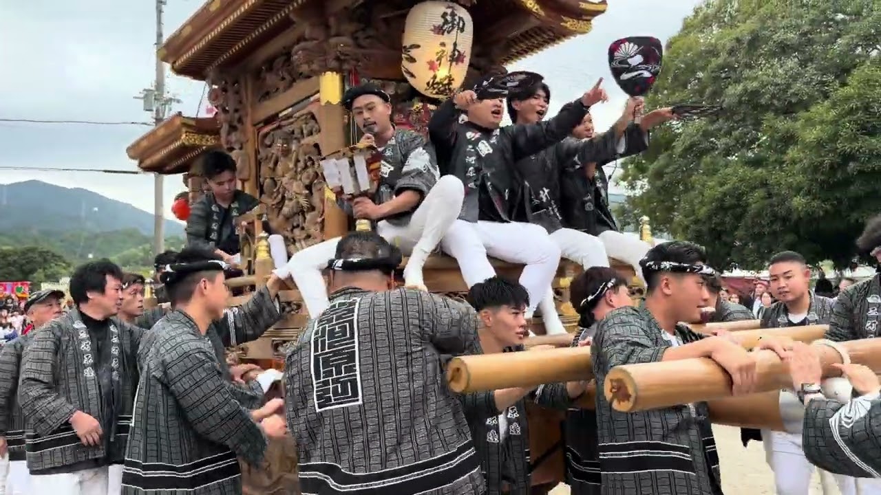 令和7年　二河原辺だんじり　水分神社宮入り