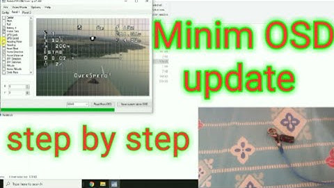 Minim OSD software upload