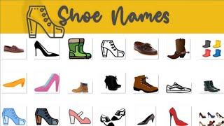 Shoes Name In English👠👡👢👞👟🥾🥿