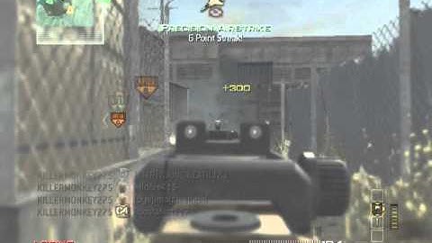 MW3 Exploding Barrel Triple Kill