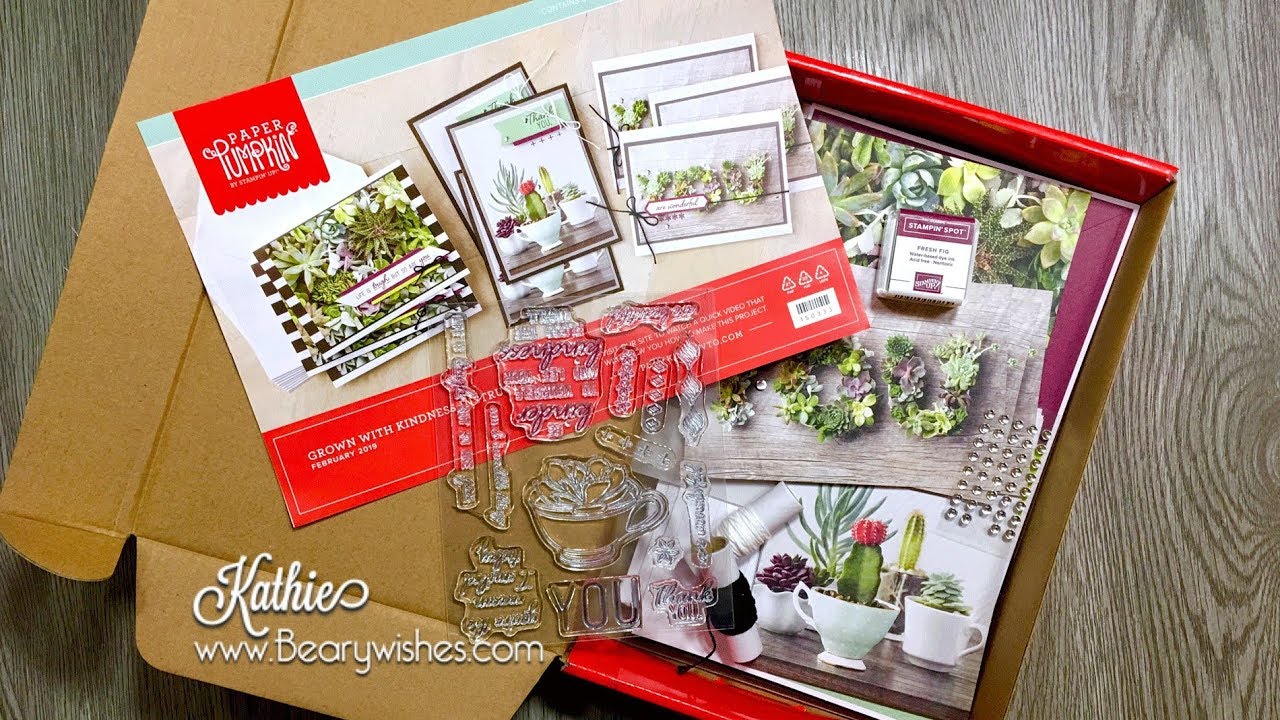 Paper Pumpkin February 2019 | Grown with Kindness Unboxing