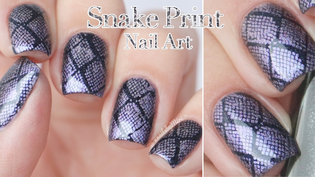 Black Snake Nail Art Designs - wide 6