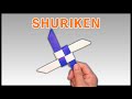 Como Fazer Shuriken de Origami &mdash; Estrela Ninja de Papel | Tutorial F&aacute;cil com Brinquedo Passo a Passo