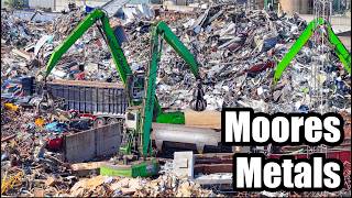 Moores Metals Stoke Scrap Yard in FULL ACTION! 🚛 Shear, Sennebogen Handlers & Non-Stop Work!