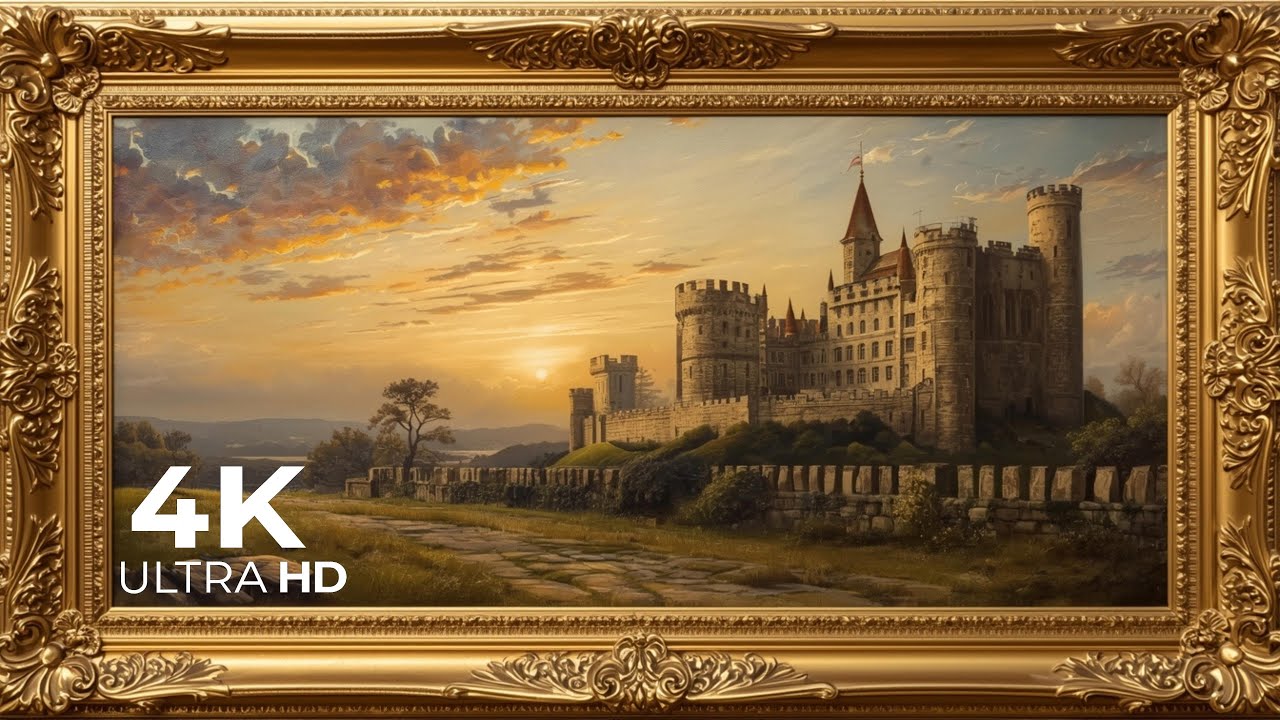 Royal Castle Painting | 4K UHD Ambient Wallpaper