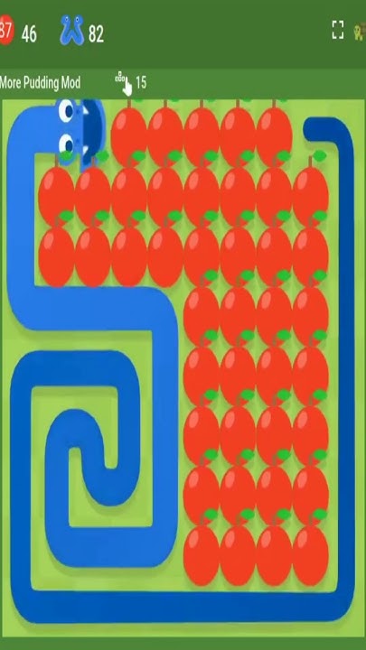 How To Get 87 Apples In Snake Twin 87 Apples [Mod] Small #games #googlesnakegame #googledoodle #