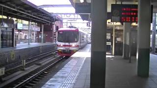運用再開したばかりの名鉄1700系1704F新塗装 金山入線 サービス空笛 動画No.237