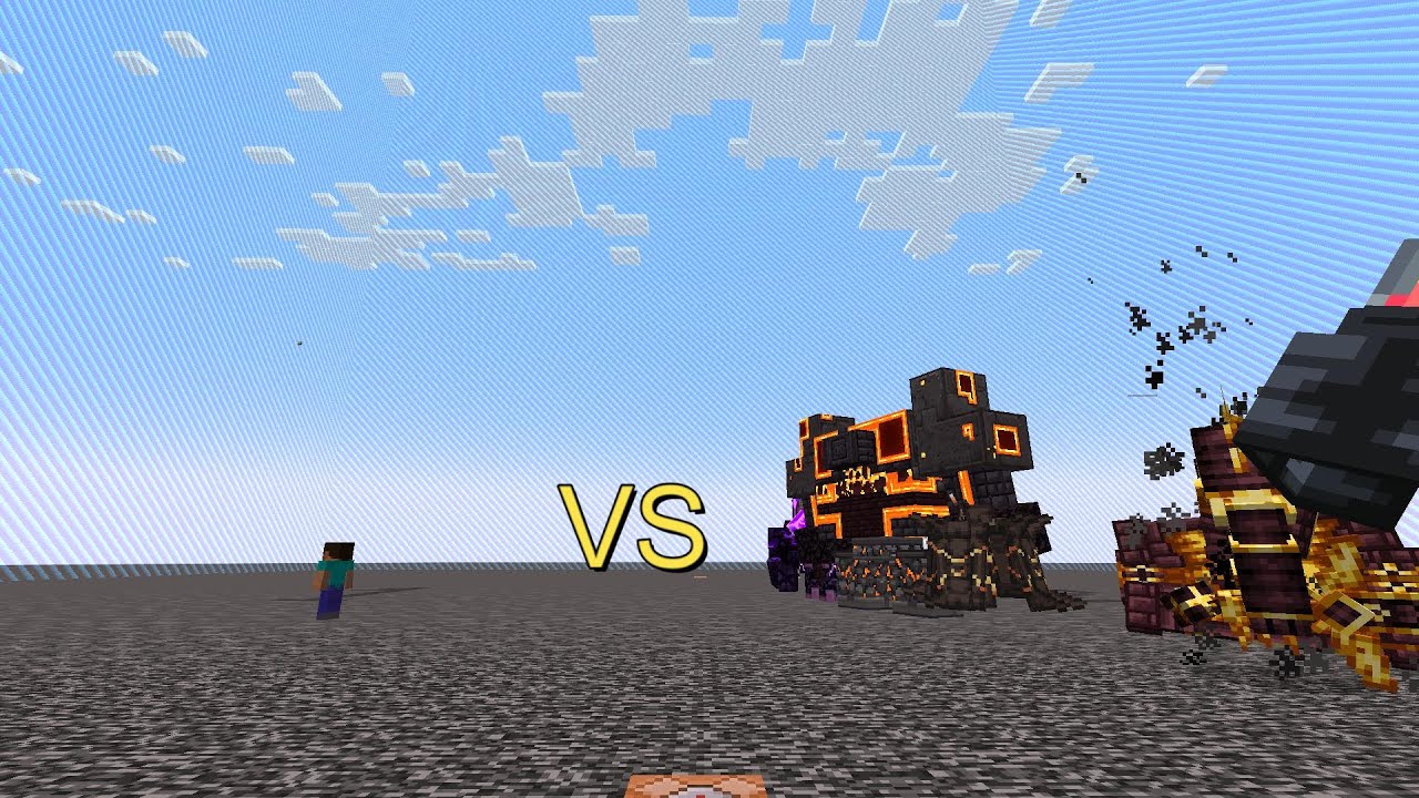 Herobrine (Awakened Bosses) vs L_Ender's Cataclysm  Minecraft  Mob Battle