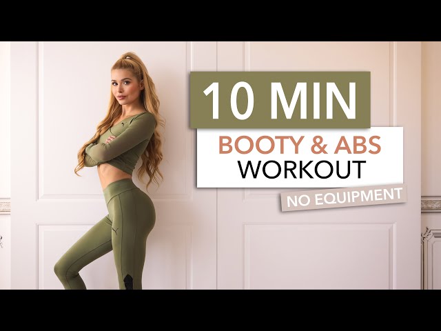 10 MIN BOOTY & ABS - a slow workout on the floor - No Squats, No Jumps, Low Impact  I Pamela Reif class=