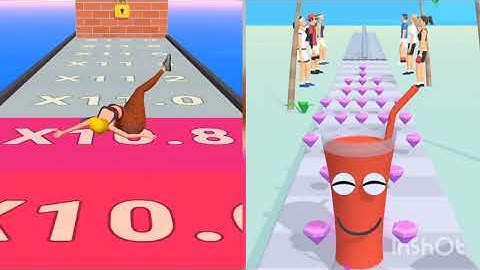 Twerk race 3d vs Juice run ALL LEVEL GAMEPLAY ANDROID IOS walkthrough