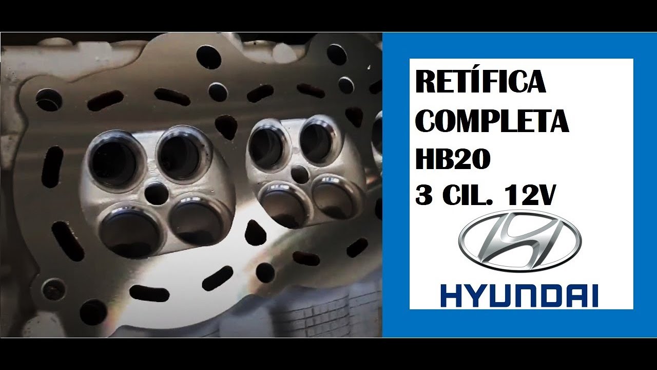 Hyundai HB20 3 Cilindros - Como retificar o cabeçote do Hyundai HB20 3 Cilindros 12 Válvulas