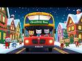 Cute Kittens Driving a Christmas Bus | Funny and Fun Kids Nursery Rhyme Animation