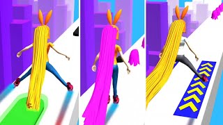 Hair Challenge Runner 3D Rush - Android, iOS Gameplay All Levels Part 1 Level 1-3 screenshot 4
