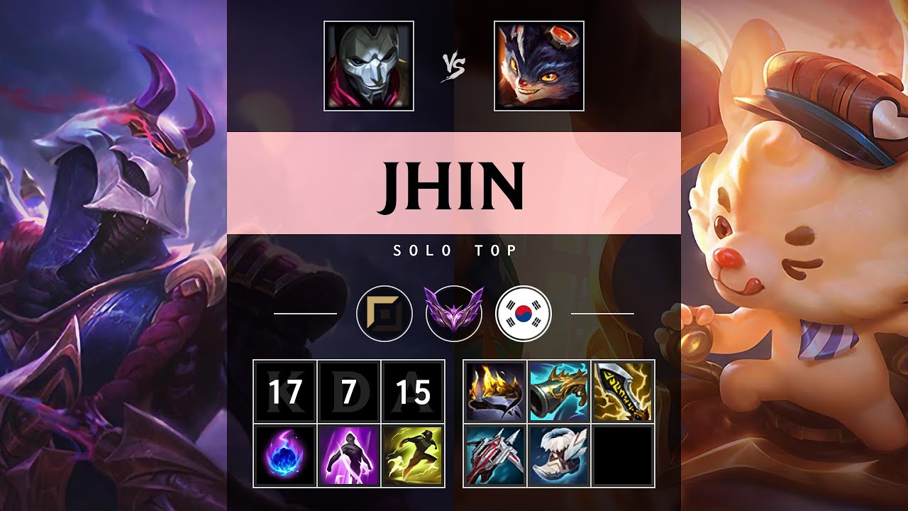 Jhin Top vs Rumble - KR Master Patch 25.13