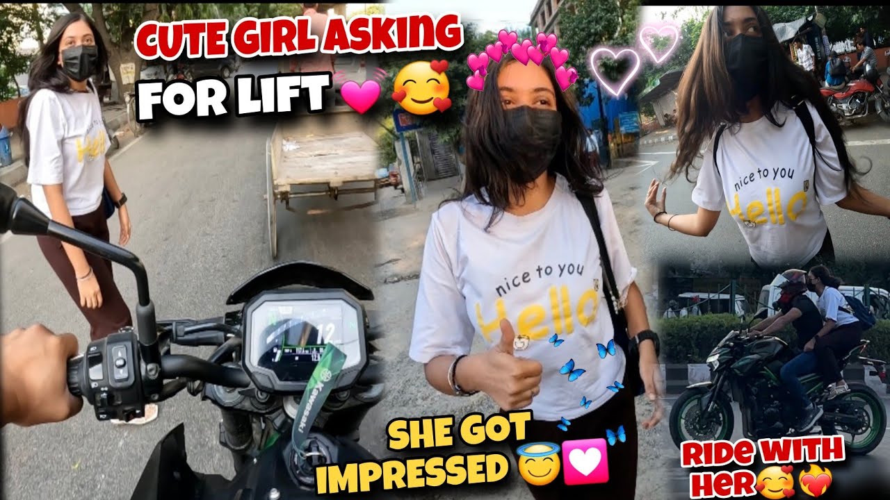 Cute Stranger Girl💞 Asking For Lift💯 on My z900😍| Inko lift dedi 🥰 But?? yeh kya hogaya😂😱 Impressed😀