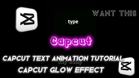 Capcut text animation tutorial | capcut glow effect