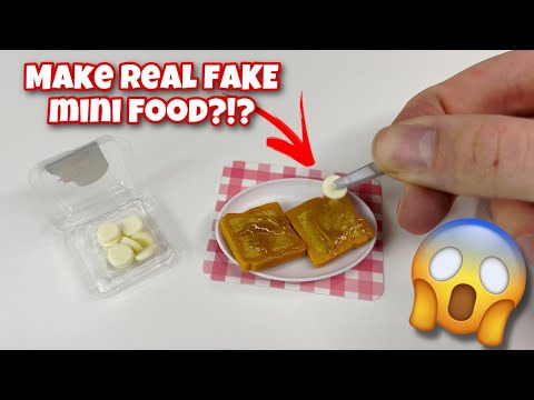 Make Real Fake Food With Resin?! Mini Verse Make It Real mini food