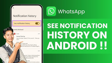 How To See WhatsApp Notification History on Android !