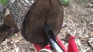 Tractor Supply Huskee 22 ton long splitter vs. Sweet gum
