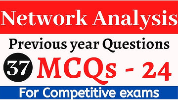 Network Analysis MCQs Part 24  Q25   Q28