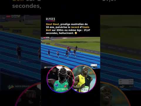 Gout Gout, prodige australien de 18 ans, pulvérise le record d’Usain Bolt sur 200m au même âge 😳