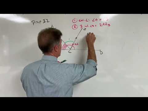 Euclid's Elements: Book 1, Prop 32