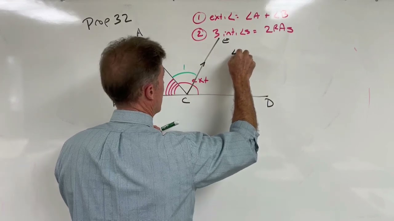 Euclid's Elements: Book 1, Prop 32