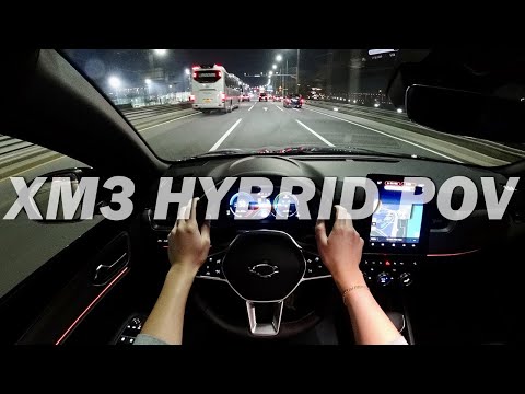 르노 <strong>XM3</strong> 하이브리드 야간 주행, Renault <strong>XM3</strong> Hybrid POV Night Drive