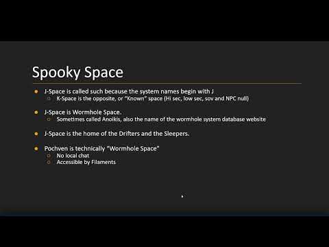 EVE Online Class - Introduction to J-Space and Wormhole Mechanics