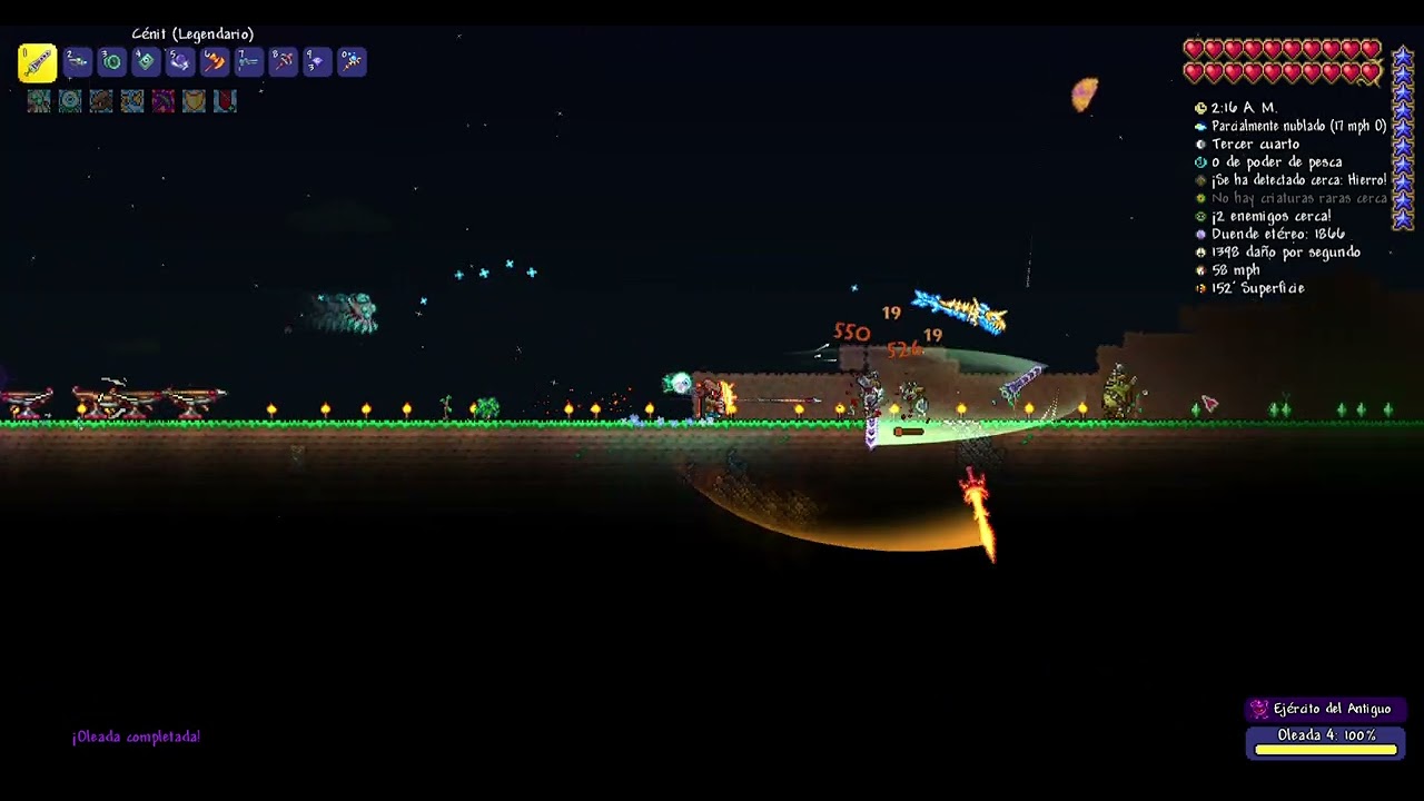 Terraria - Derrotando al ejercito antiguo 