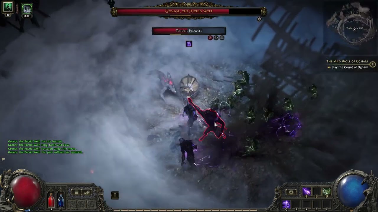 Path of exile 2 random boss with absolutely unoptimised build