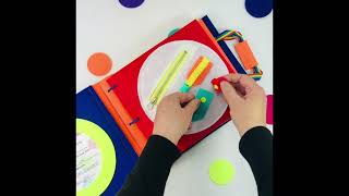 Buckle, Snap and Zipper - TinyFeats Quiet Book Page
