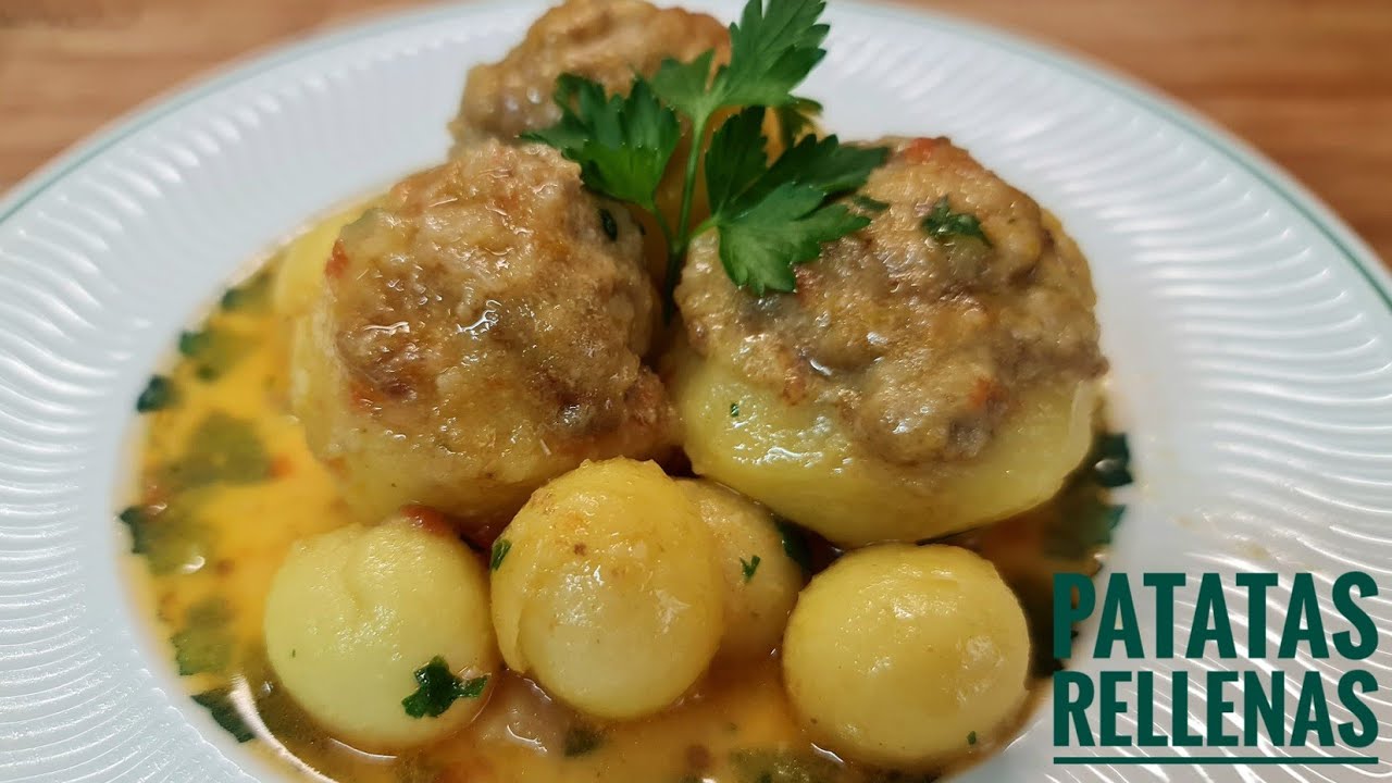 PATATAS RELLENAS de carne picada. Receta de la abuela 🔥