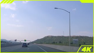 Golden Evening Drive North to Castle Rock