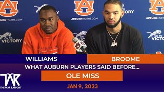 Auburn Press Conferences: Jaylin Williams and Johni Broome preview Ole Miss