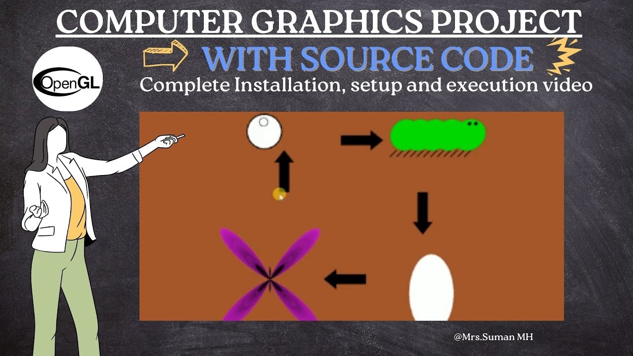 Butterfly Lifecycle | OpenGL Project | Computer Graphics Project | With ...