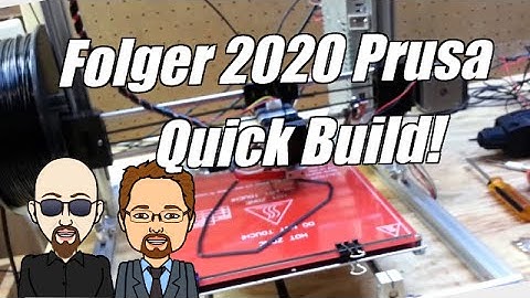 Folger Tech 2020 Prusa 3d Printer Kit High Speed Build!