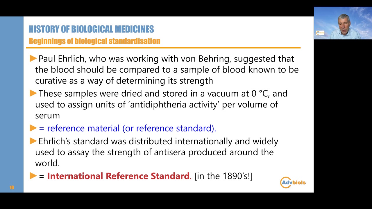 Short history biological standardisation YouTube