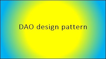 DAO design pattern