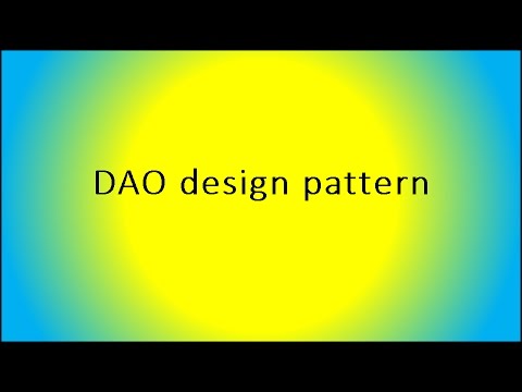 DAO design pattern